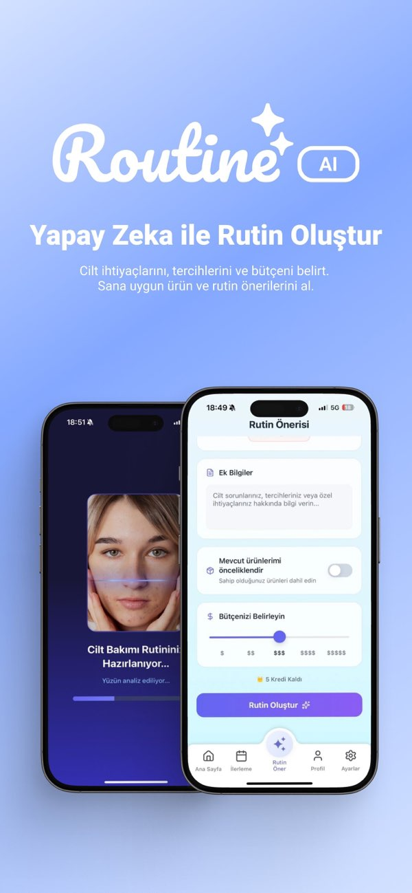 Routine AI: Akıllı Cilt Bakımı Resimleri