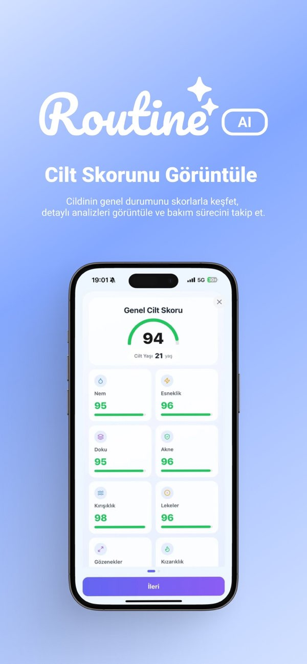 Routine AI: Akıllı Cilt Bakımı Resimleri