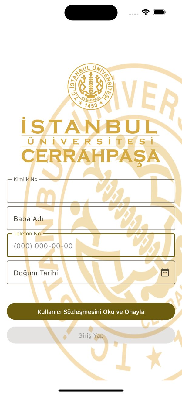 IU_Cerrahpaşa Mobil Randevu Resimleri