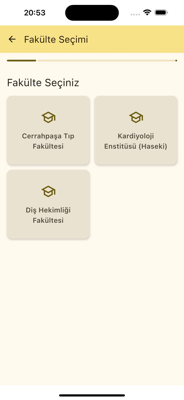 IU_Cerrahpaşa Mobil Randevu Resimleri