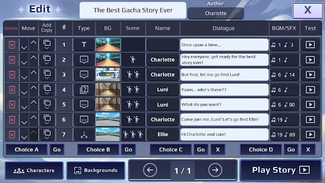 Gacha Story - VN Creator Resimleri