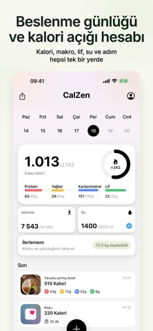CalZen AI: Kalori Hesaplama Resimleri