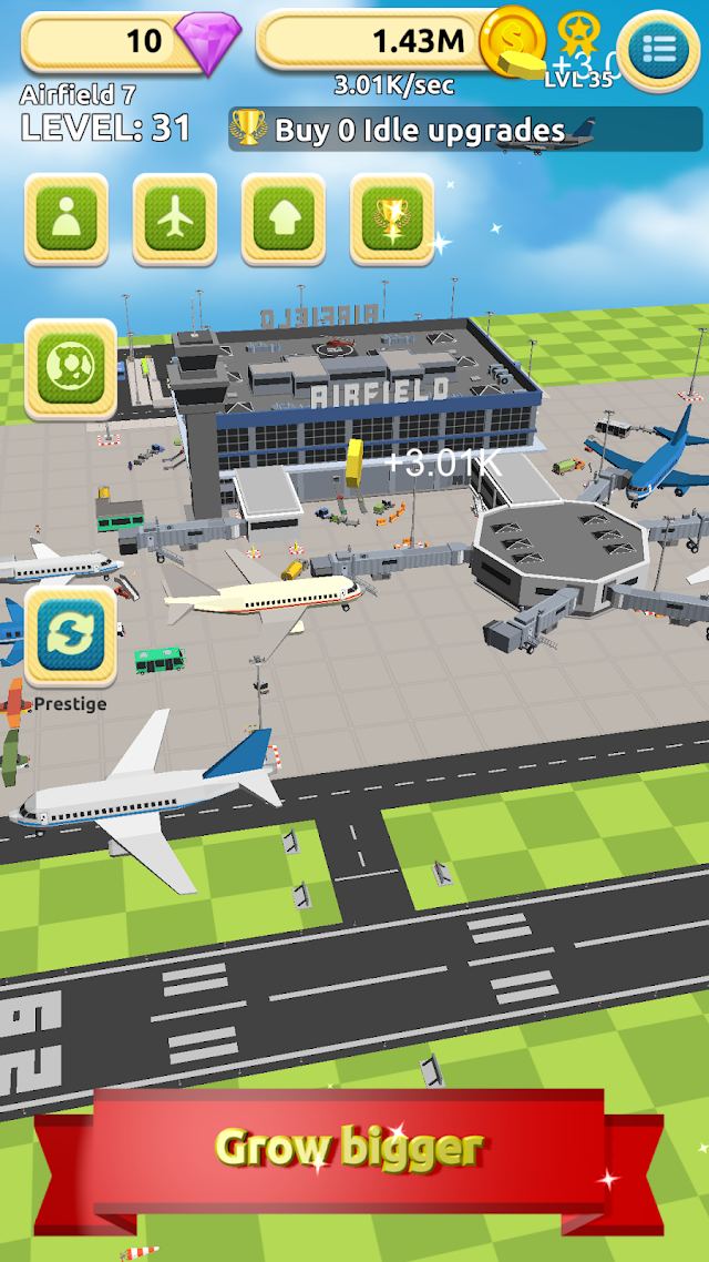 Airfield Tycoon Clicker Game Resimleri