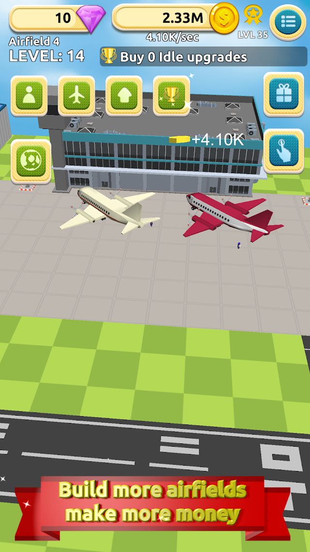Airfield Tycoon Clicker Game Resimleri