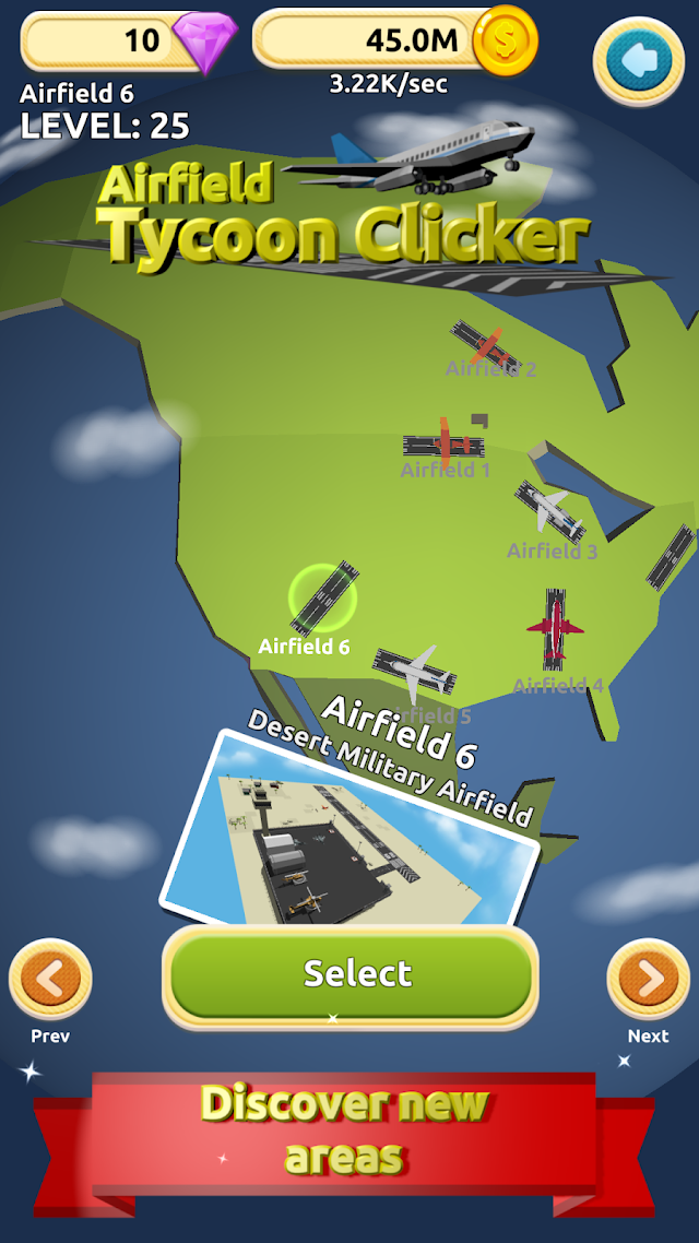 Airfield Tycoon Clicker Game Resimleri