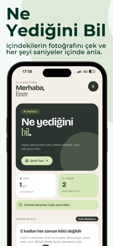 NeYedin - AI Gıda Analizi Resimleri