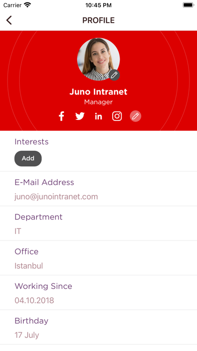 Juno Intranet Resimleri