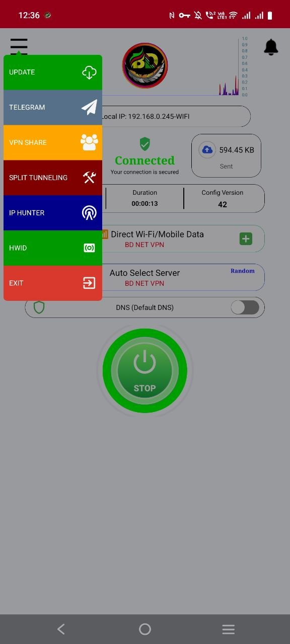 BD NET VPN Resimleri