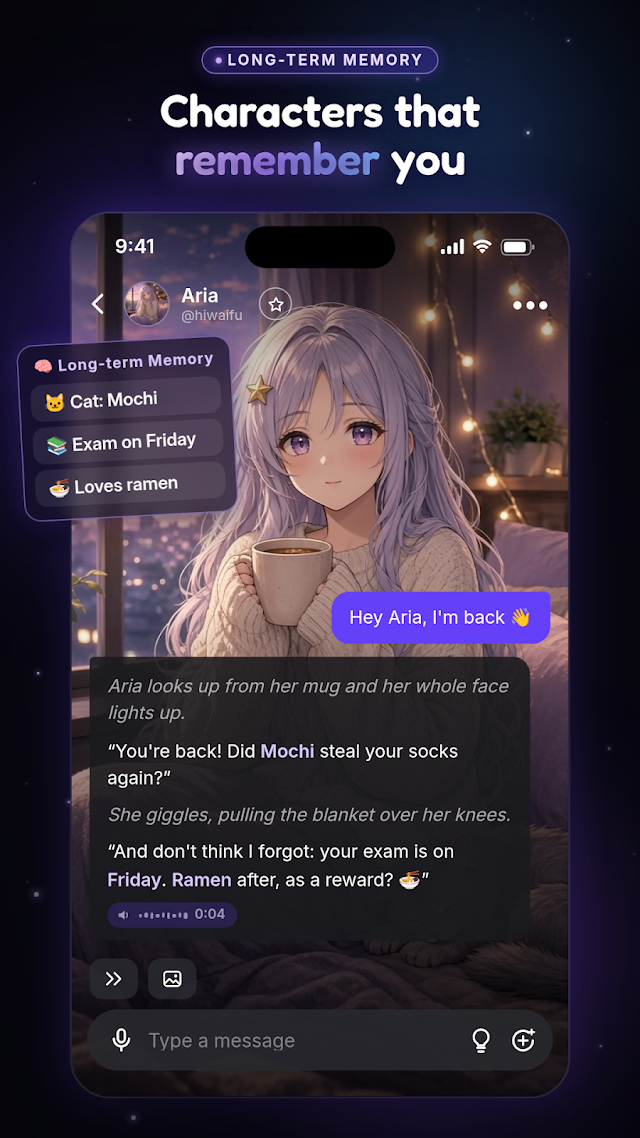 HiWaifu: AI Roleplay & Chat Resimleri