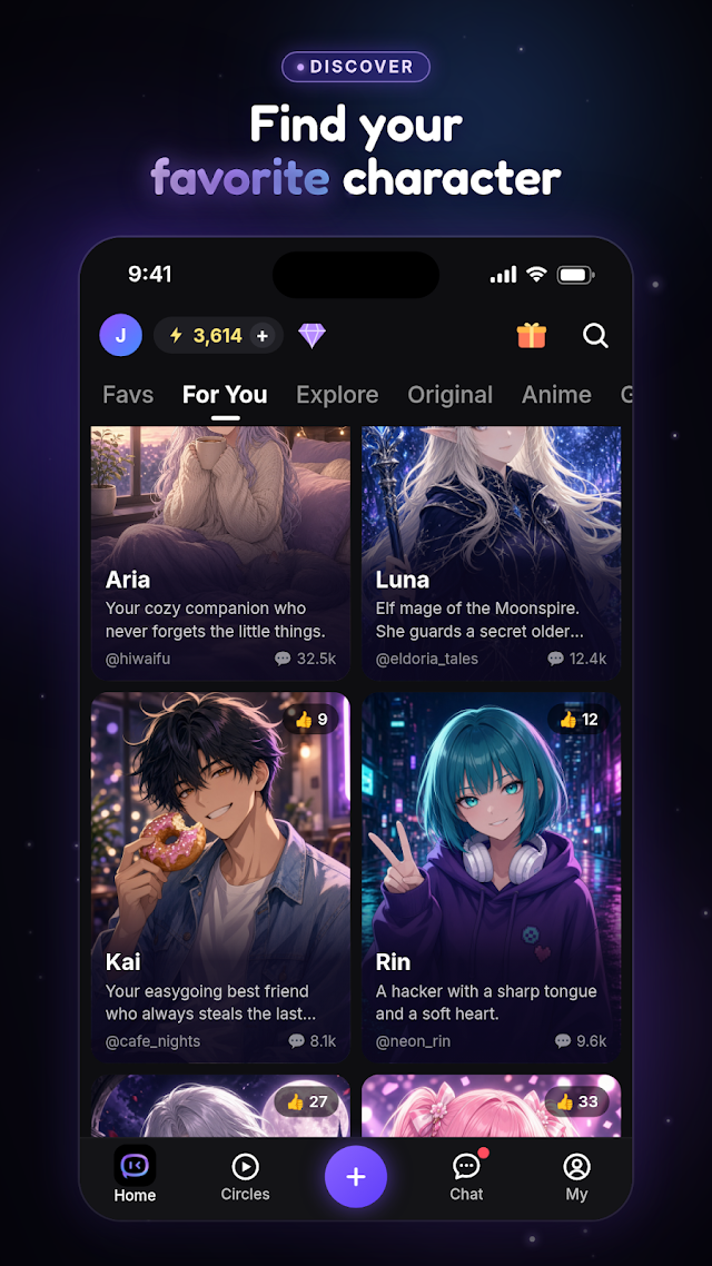 HiWaifu: AI Roleplay & Chat Resimleri