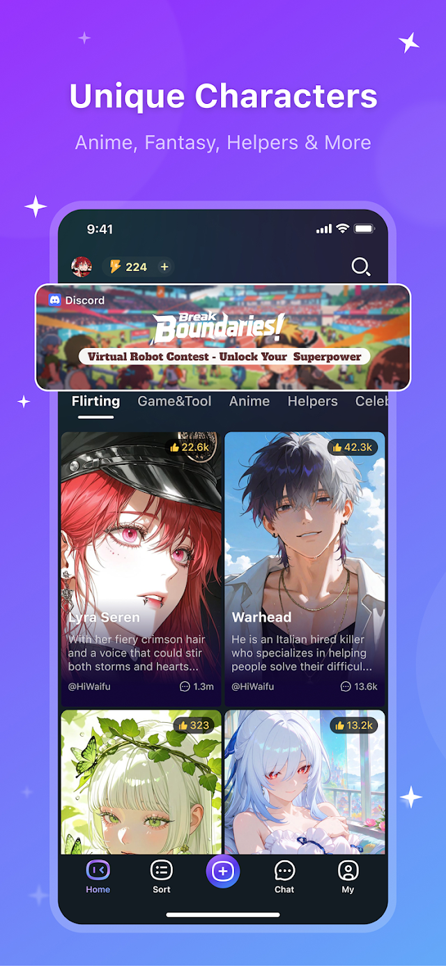 HiWaifu: AI Friend & Waifu Hub Resimleri