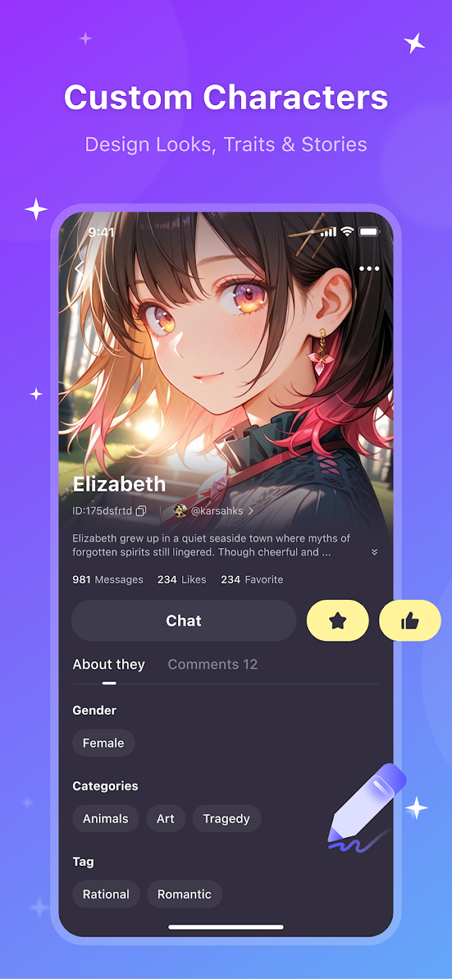 HiWaifu: AI Friend & Waifu Hub Resimleri