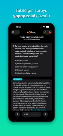 AÖF Pro - Çıkmış Sorular Plus Resimleri
