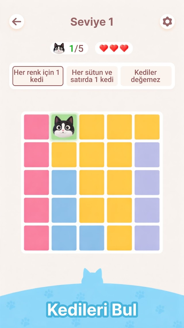 Meowdoku: Zeka Bulmaca Resimleri