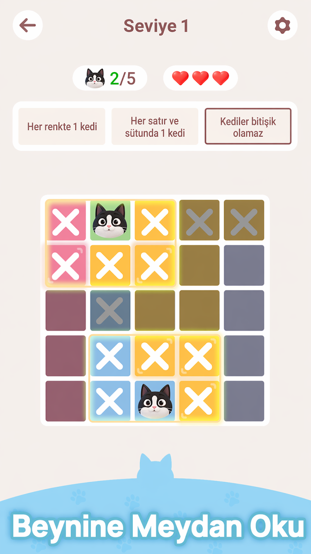 Meowdoku: Zeka Bulmaca Resimleri