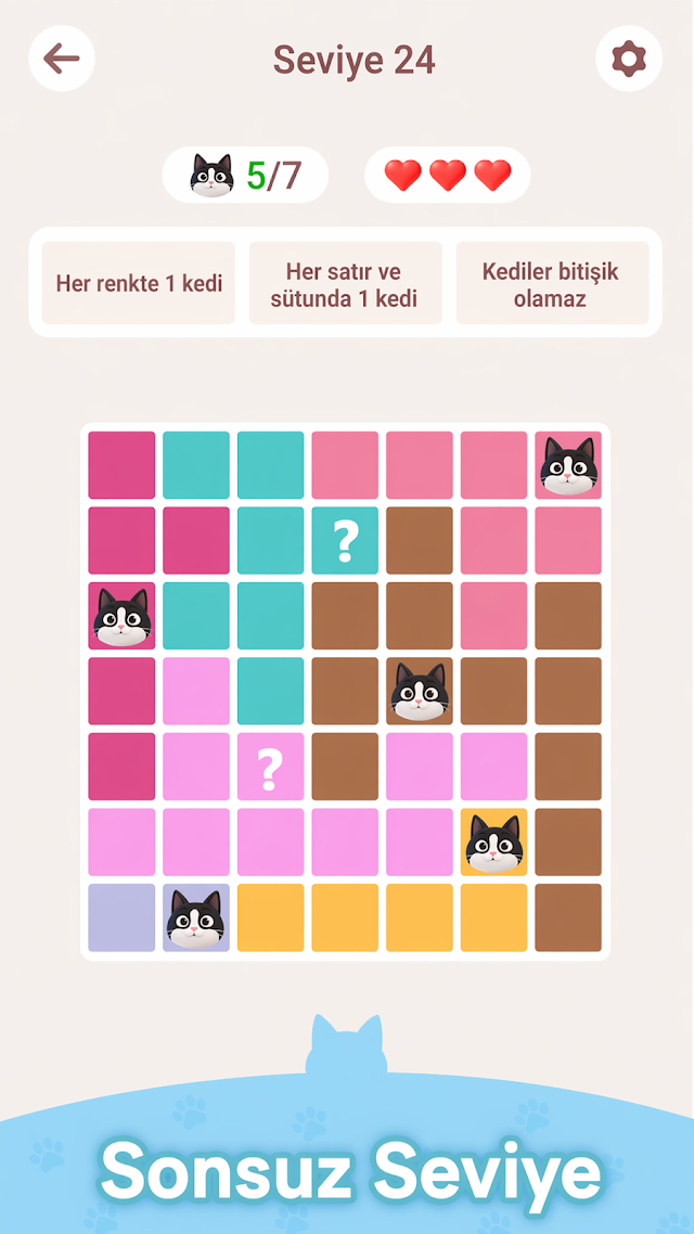 Meowdoku: Zeka Bulmaca Resimleri