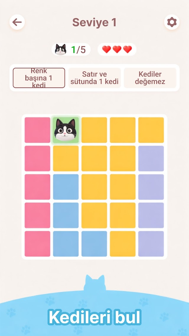 Meowdoku: Zeka Bulmaca Resimleri