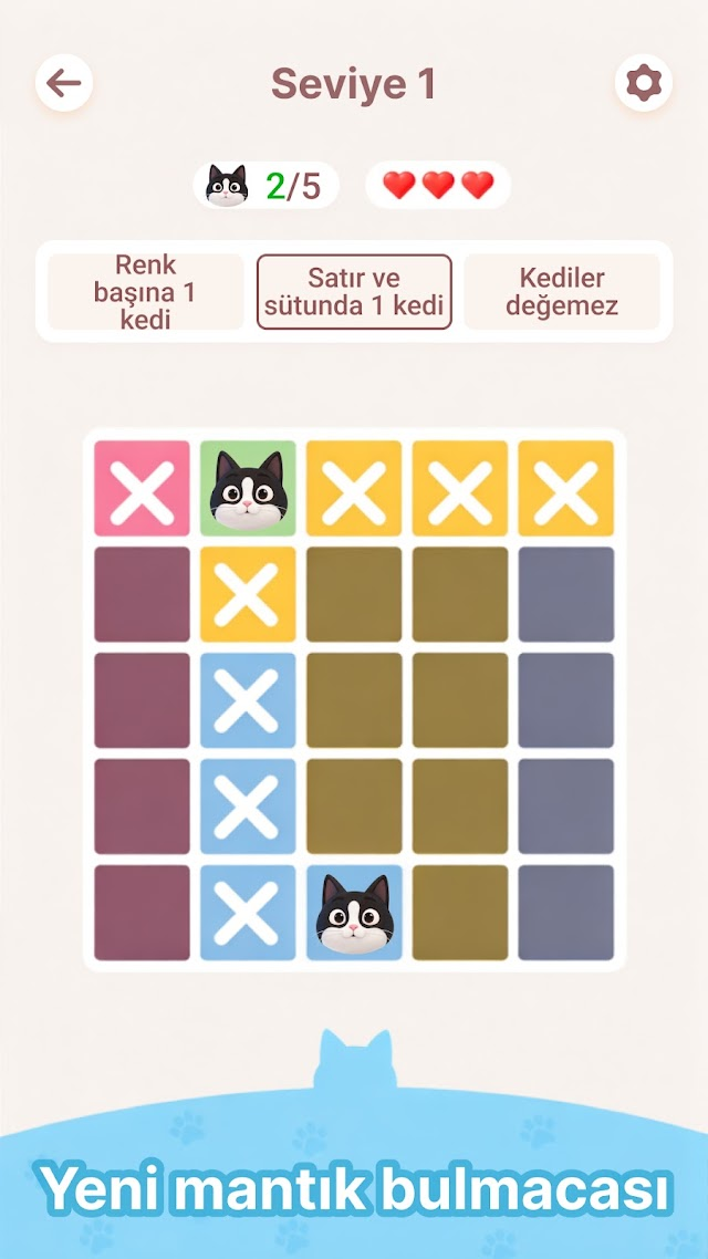 Meowdoku: Zeka Bulmaca Resimleri