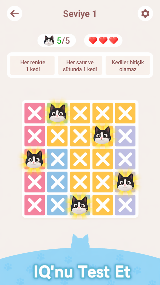 Meowdoku: Zeka Bulmaca Resimleri
