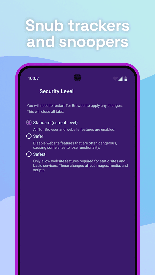 Tor Browser (Alpha) Resimleri