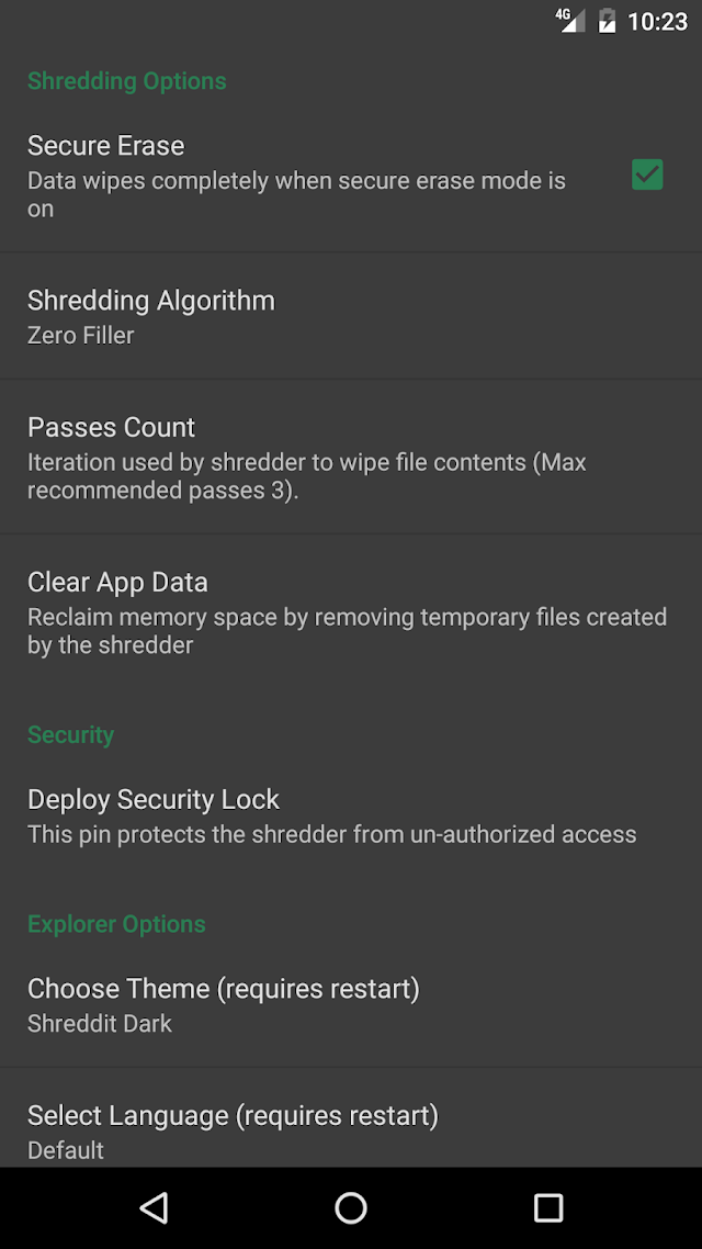 Shreddit - Data Eraser Resimleri