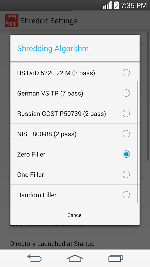Shreddit - Data Eraser Resimleri