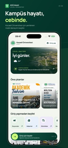 KOÜ Mobil Resimleri