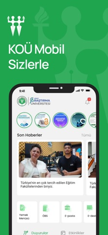 KOÜ Mobil Resimleri