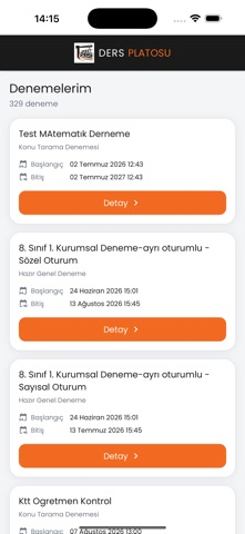 Ders Platosu Deneme Resimleri