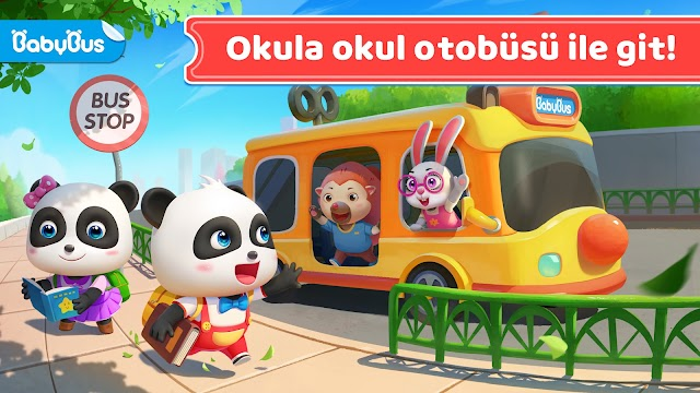 Bebek Panda'n�n Okul Otob�s� Resimleri