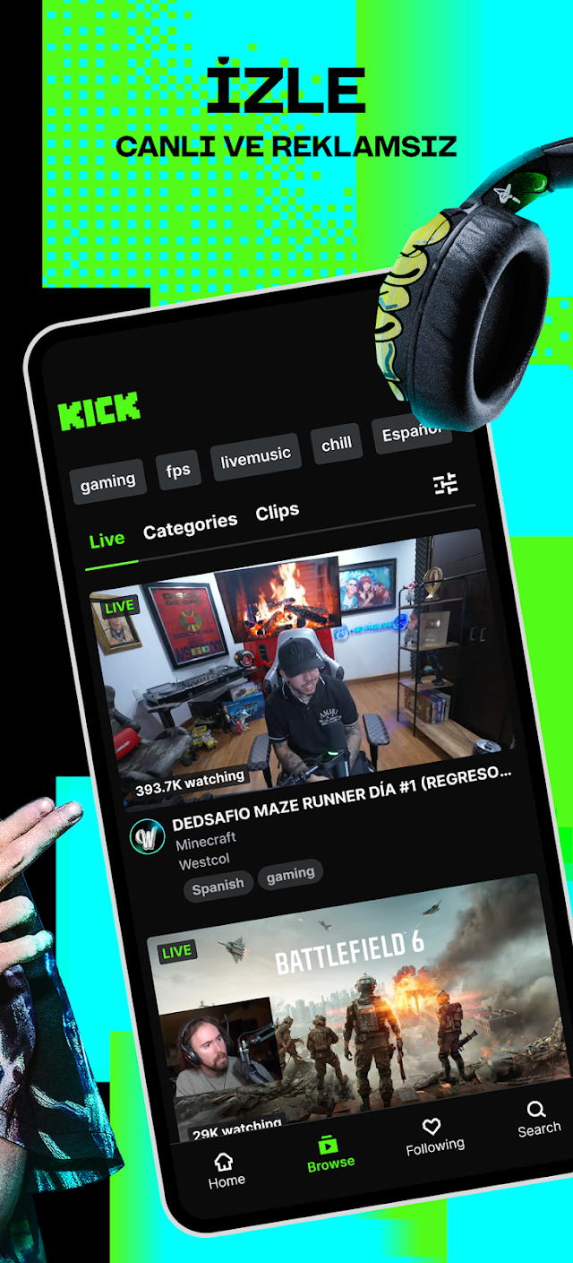 KICK: Live Streaming Resimleri