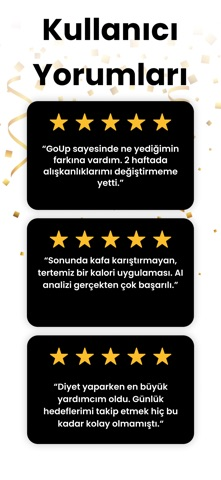 GoUp AI Diyet Kalori Hesaplama Resimleri
