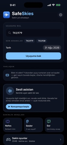 SafeSkies — Sakin Uçuş Resimleri