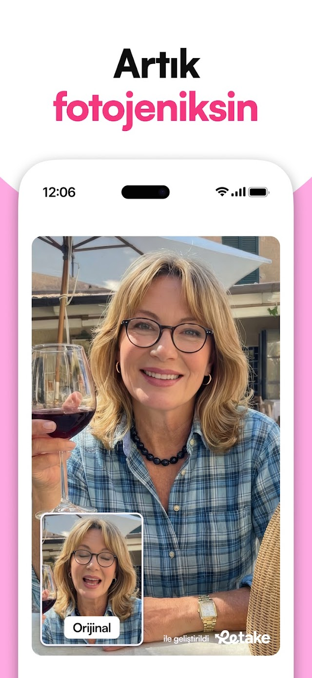 Retake - AI Fotoğraf Editörü Resimleri