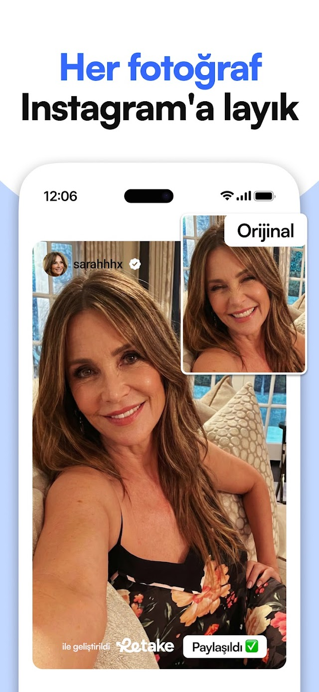 Retake - AI Fotoğraf Editörü Resimleri