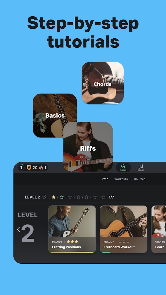 Yousician: Learn & Play Guitar Resimleri