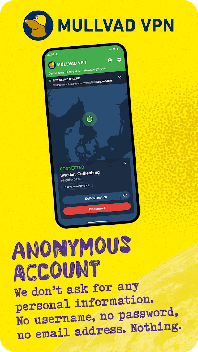 Mullvad VPN Resimleri