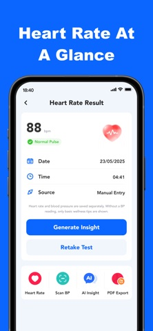 ArtaBP: AI Blood Pressure Log Resimleri