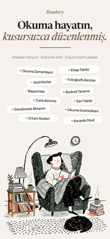 Readory: Kitap Takibi Resimleri