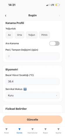 Adet Takvimi - Period Tracker Resimleri