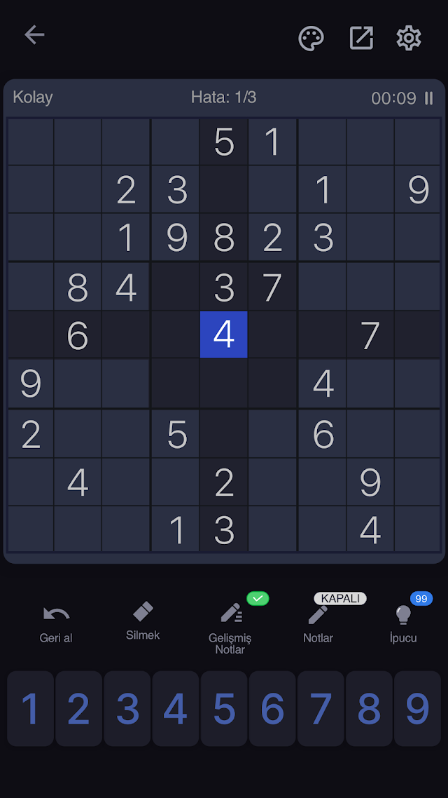 Sudoku Klasik Yapboz Oyunları Resimleri
