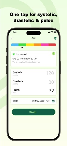 Blood Pressure Touch: Log&Info Resimleri