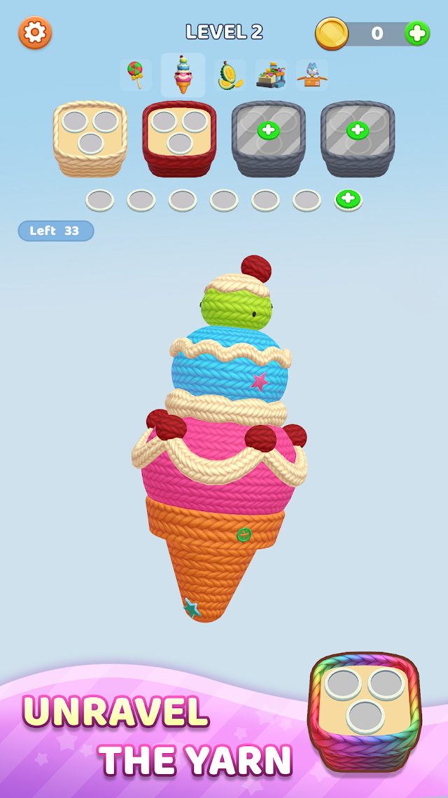 Yarn Fever! Unravel Puzzle Resimleri