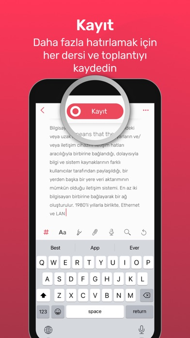 Noted - Kaydet, Transkriptle Resimleri