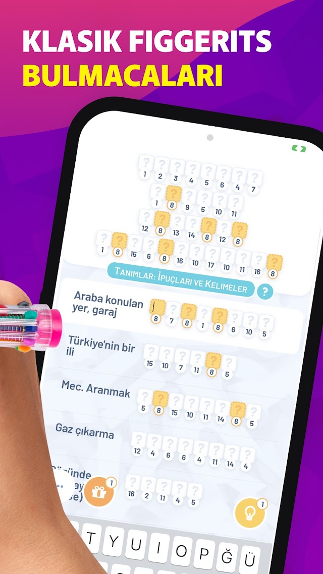 CrosticKelime Bulmaca Oyunu Resimleri