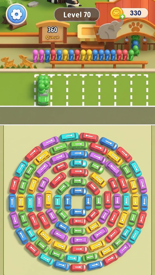 Car Jam Solver: Otobüs Oyunu Resimleri