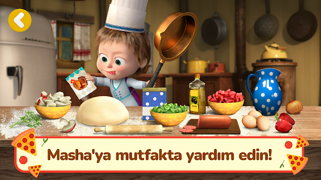 Maşa ile Koca Ayı: Yemek Oyunu Resimleri