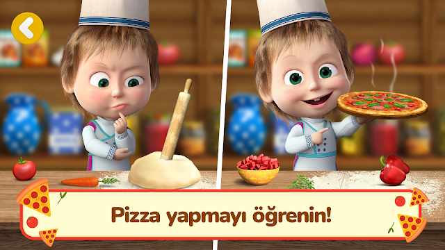 Maşa ile Koca Ayı: Yemek Oyunu Resimleri