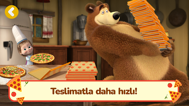 Maşa ile Koca Ayı: Yemek Oyunu Resimleri