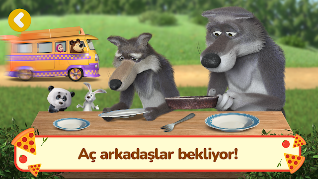 Maşa ile Koca Ayı: Yemek Oyunu Resimleri